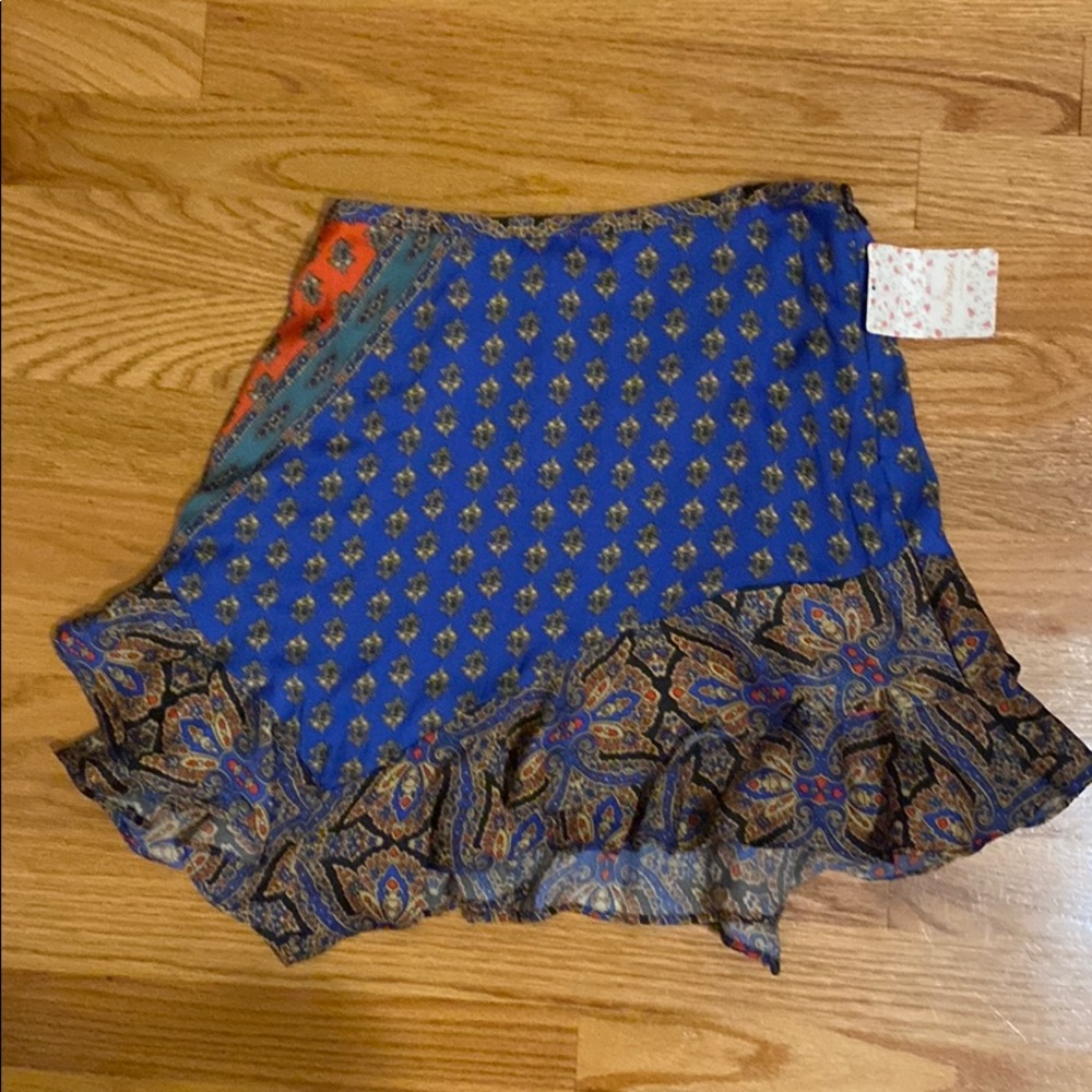 Free People Patterned Skirt, size 0, new w/ tags